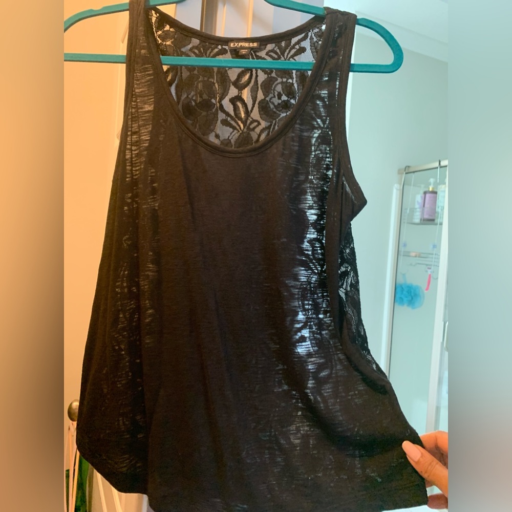 Express back full lace tank